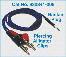 Bantam Plug to Piercing Alligator Clips / 930841-006